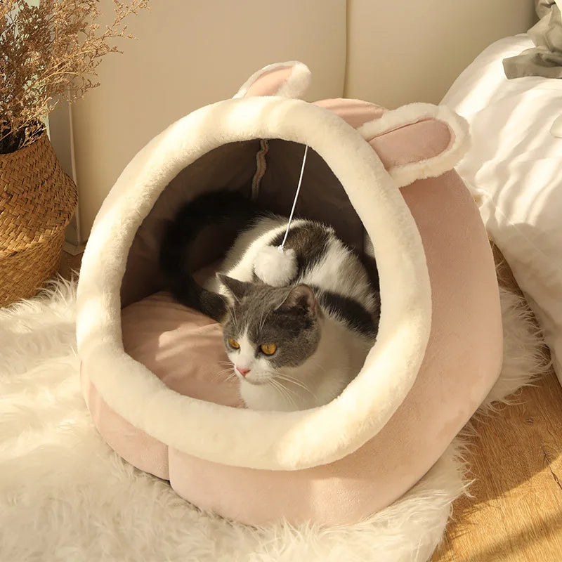 🐾 Cozy Cave Cat Bed – Deep Sleep & Comfort
Give your cat a warm, safe place to relax, sleep, and feel protected.
