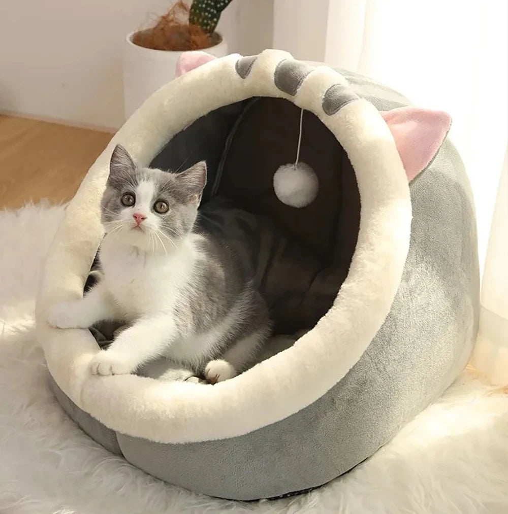 🐾 Cozy Cave Cat Bed – Deep Sleep & Comfort
Give your cat a warm, safe place to relax, sleep, and feel protected.
