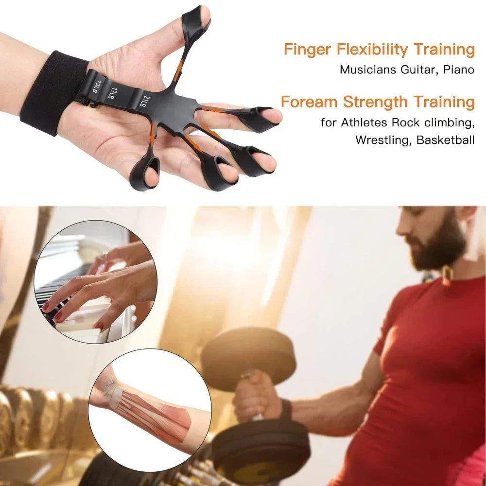 Adjustable Hand Grip Strength Trainer (5–60kg) with Finger Exerciser
